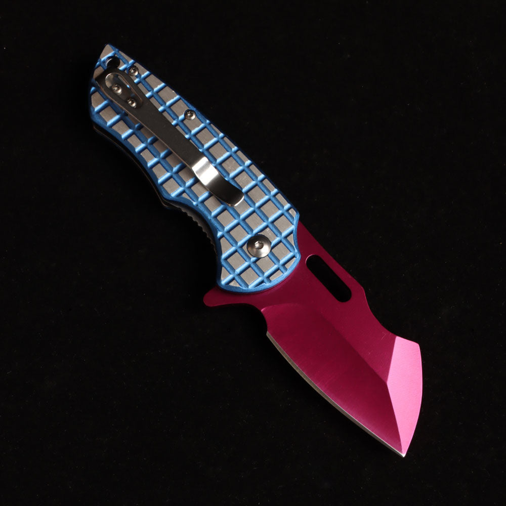 MASALONG kni215 Ultra Mini Folding Pocket Knife D2 Blade, TC4 Titanium Handle High-quality folding knife
