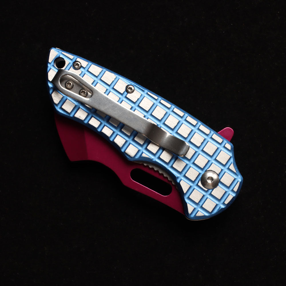 MASALONG kni215 Ultra Mini Folding Pocket Knife D2 Blade, TC4 Titanium Handle High-quality folding knife