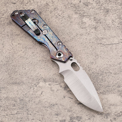 Masalong kni246 Stormers VG10 Blade Titanium Alloy Handle Camping Hunting Fishing Pocket Outdoor Survival Collection EDC Tool Knife kni246-c