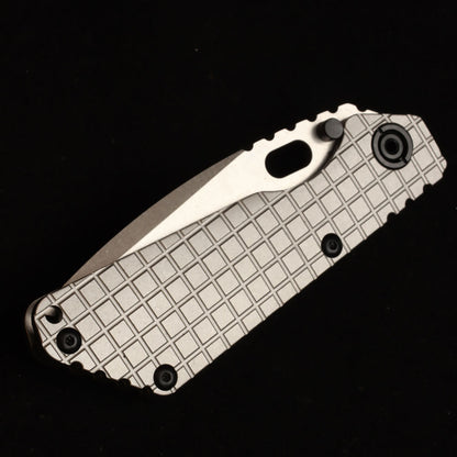MASALONG Titan Damascus Blade faca tática dobrável, cabo especial de ébano preto EDC kni246