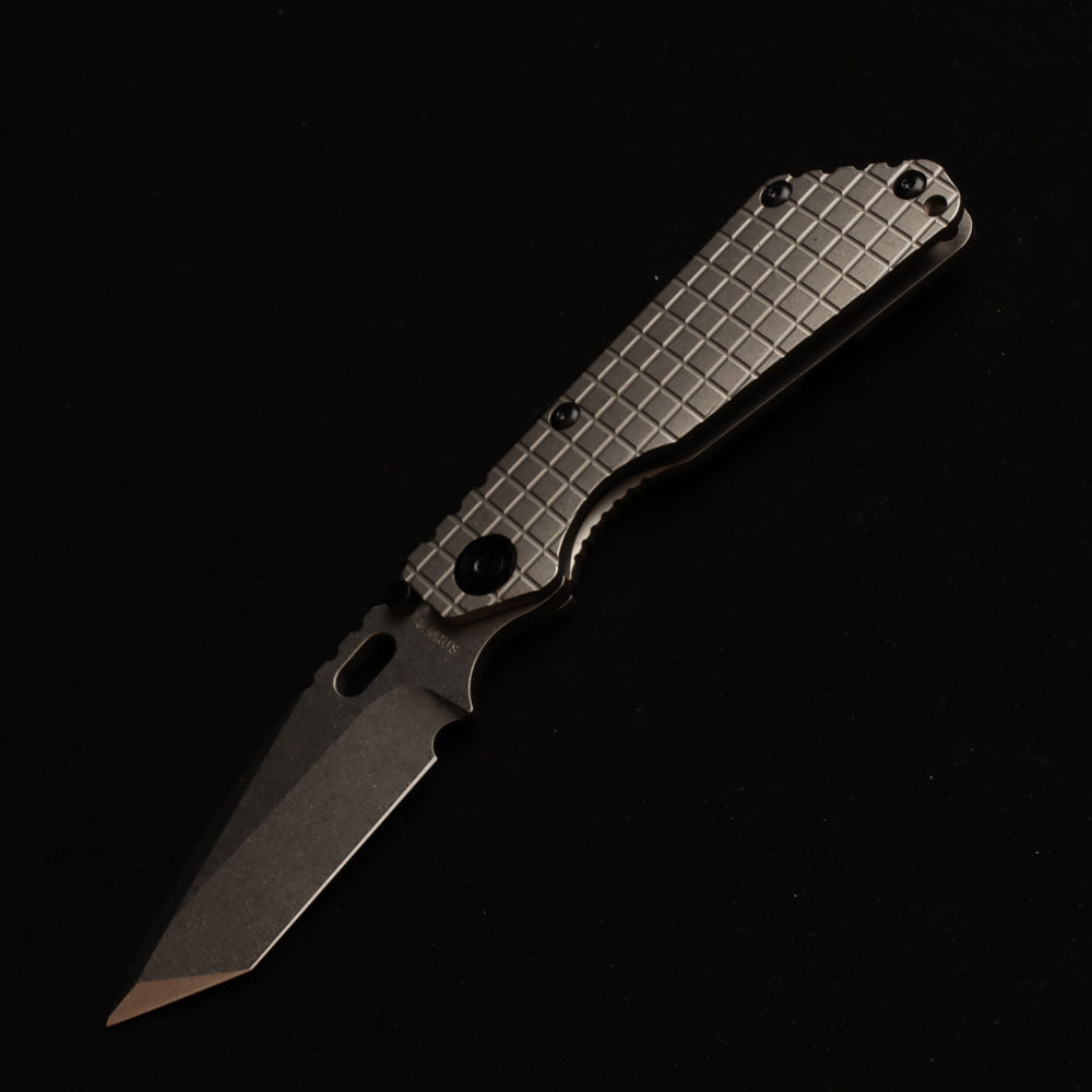 MASALONG Titan Damascus Blade faca tática dobrável, cabo especial de ébano preto EDC kni246