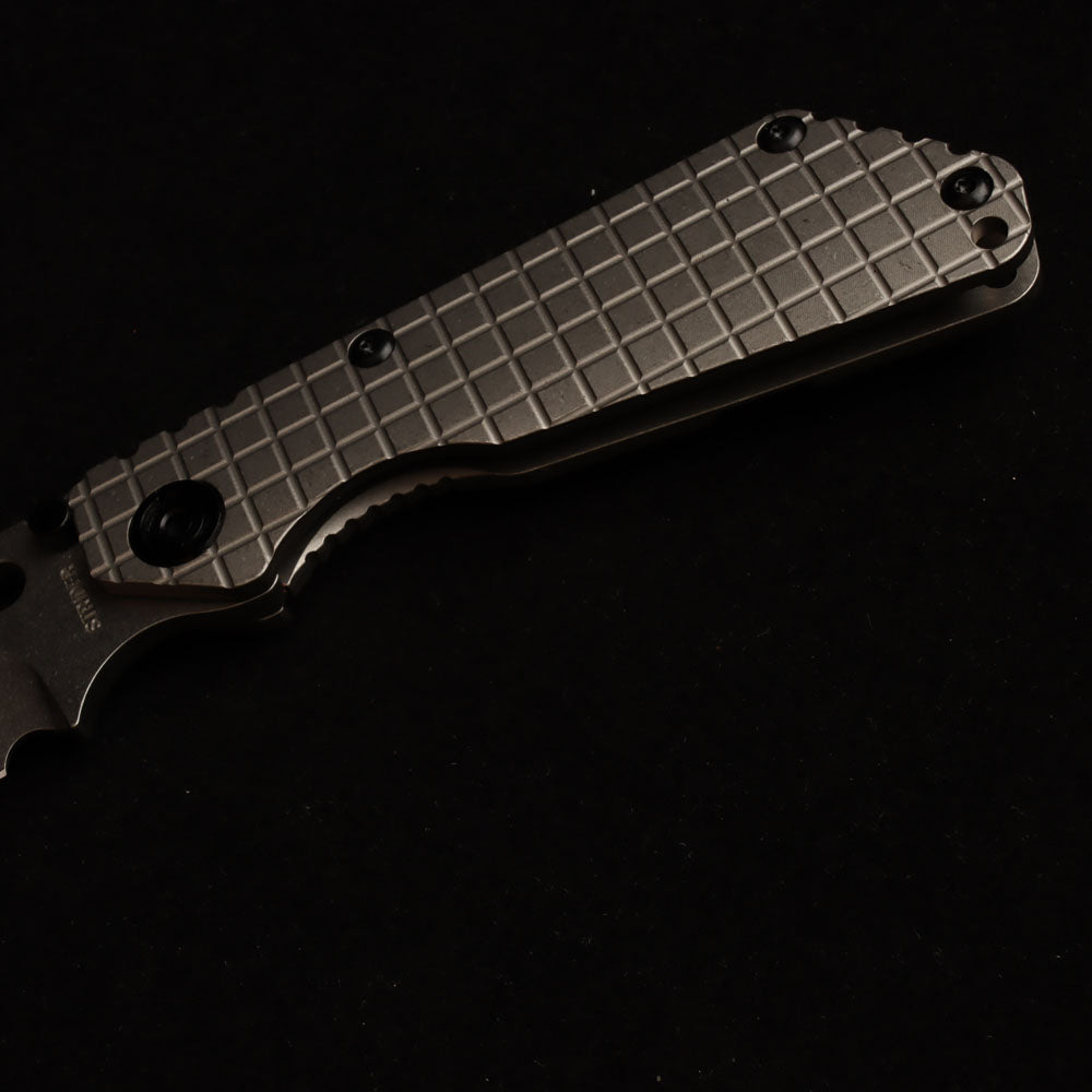 MASALONG Titan Damascus Blade faca tática dobrável, cabo especial de ébano preto EDC kni246