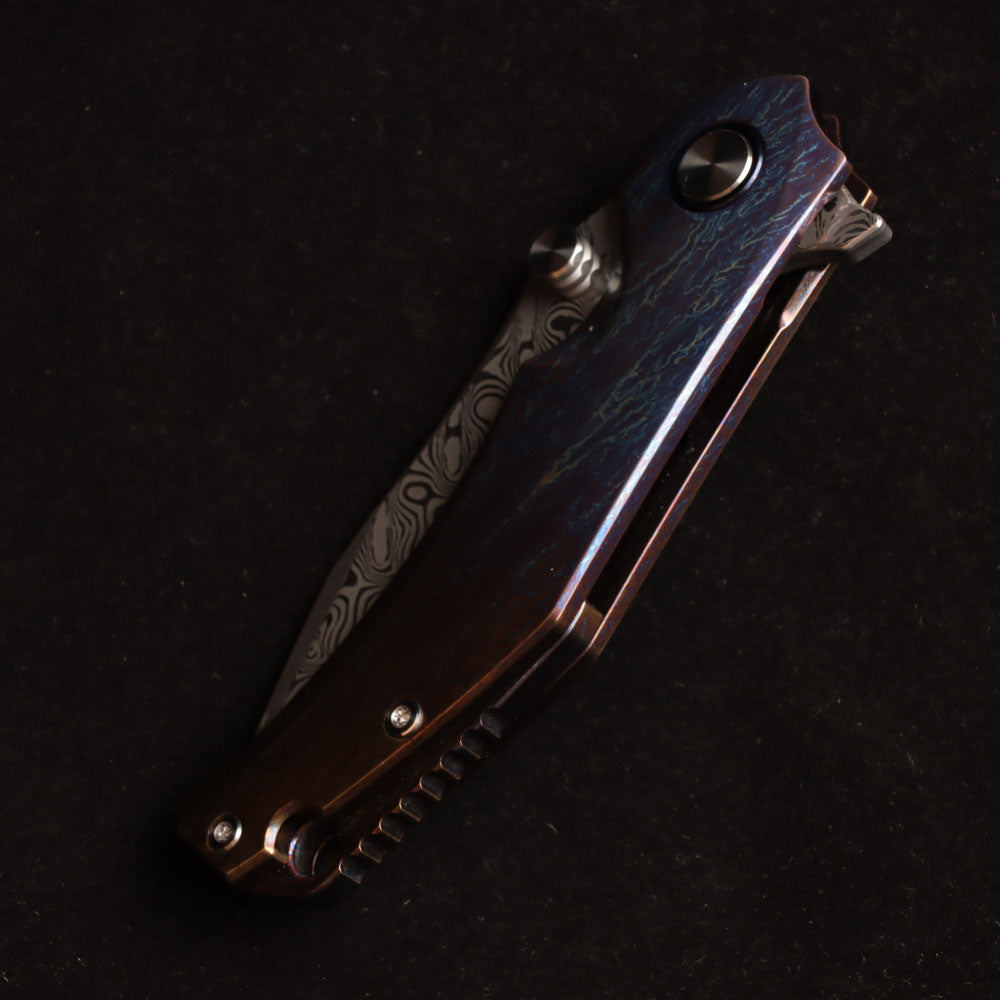 Masalong kni246 Stormers VG10 Blade Titanium Alloy Handle Camping Hunting Fishing Pocket Outdoor Survival Collection EDC Tool Knife B
