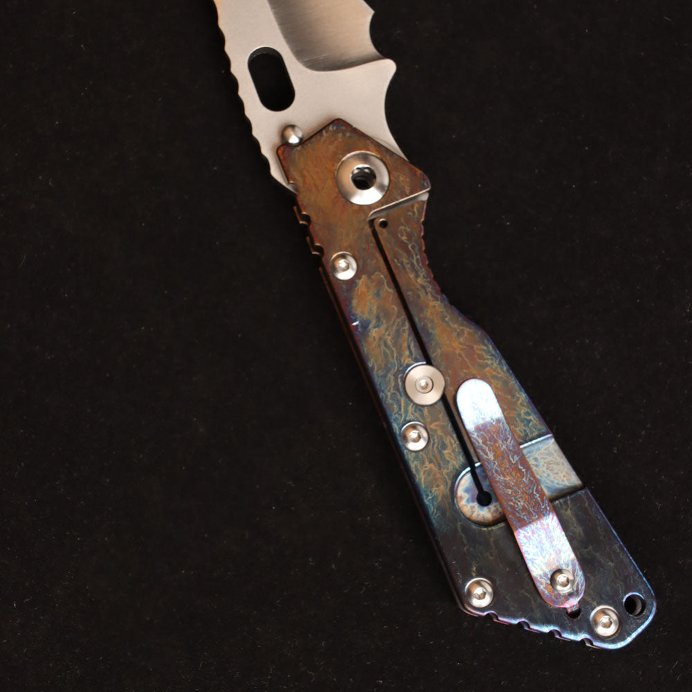 Masalong kni246 Stormers VG10 Blade Titanium Alloy Handle Camping Hunting Fishing Pocket Outdoor Survival Collection EDC Tool Knife A