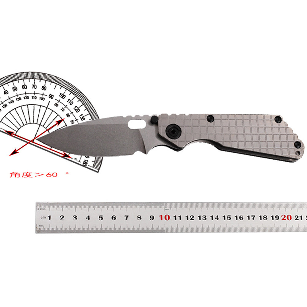 MASALONG Titan Damascus Blade faca tática dobrável, cabo especial de ébano preto EDC kni246