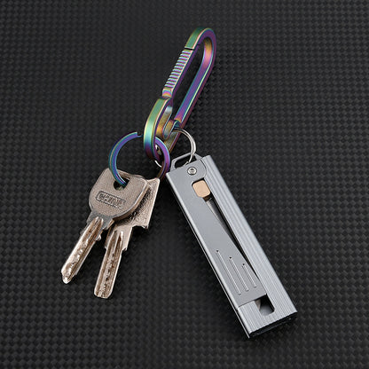 MASALONG D2 steel gravity knife, sharp mechanical knife, portable keychain, unboxing knife, self-defense kni271