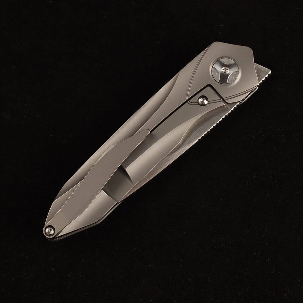 Masalong ET series folding knife, VG10 blade, titanium alloy handle, suitable for camping, outdoor, collectors, gift giving kni278
