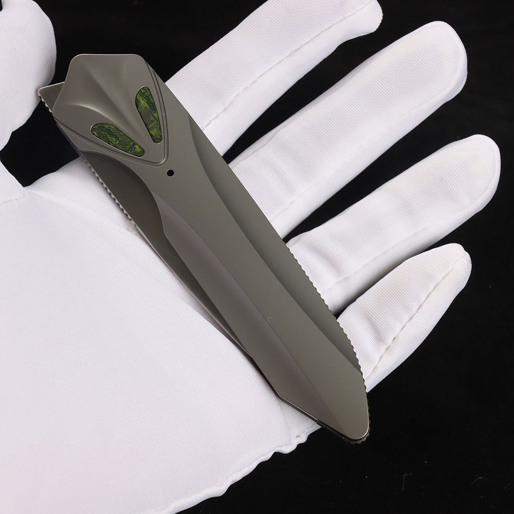 Masalong ET series folding knife, VG10 blade, titanium alloy handle, suitable for camping, outdoor, collectors, gift giving kni278