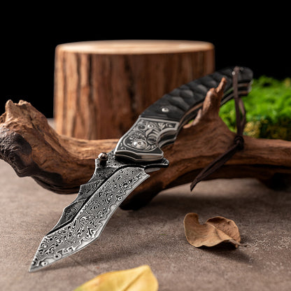 kni280 67th floor VG10 Damascus high hardness outdoor field self-defense tactical folding knife