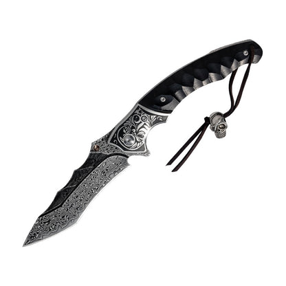 kni280 67th floor VG10 Damascus high hardness outdoor field self-defense tactical folding knife