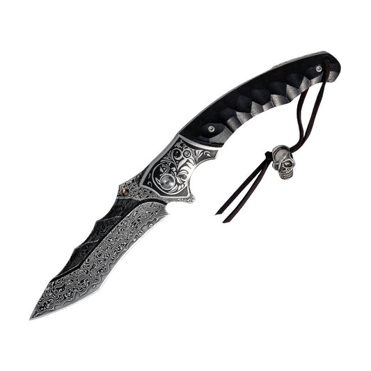 kni280 67th floor VG10 Damascus high hardness outdoor field self-defense tactical folding knife