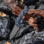 Kni281 outdoor survival knife camping field self-defense folding knife Damascus VG10