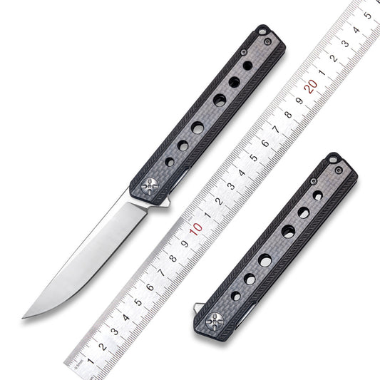 Masalong kni287 Survival Carbon Fiber Handle D2 Steel Folding Outdoor Knife