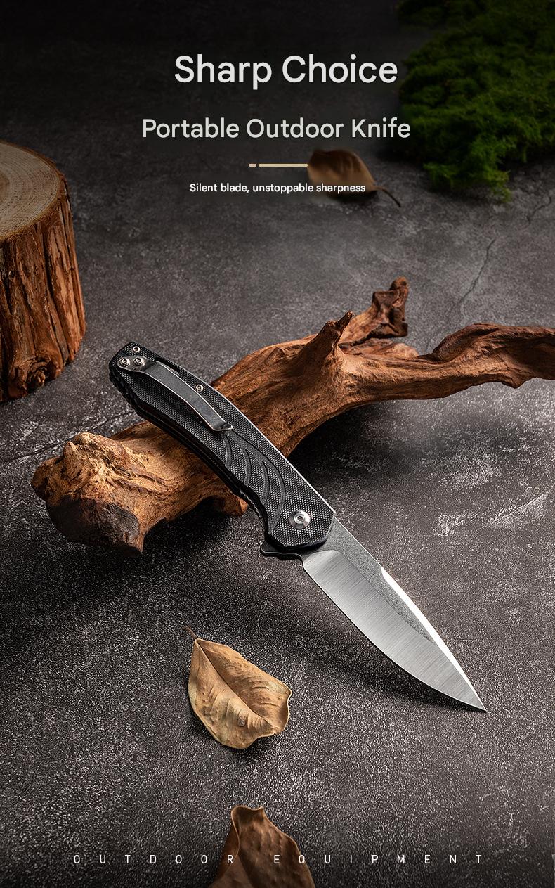 MASALONG kni288 Professional Outdoor Folding Tool - Durable D2 Steel knife Compact Gear for Hiking, Fishing and Camping