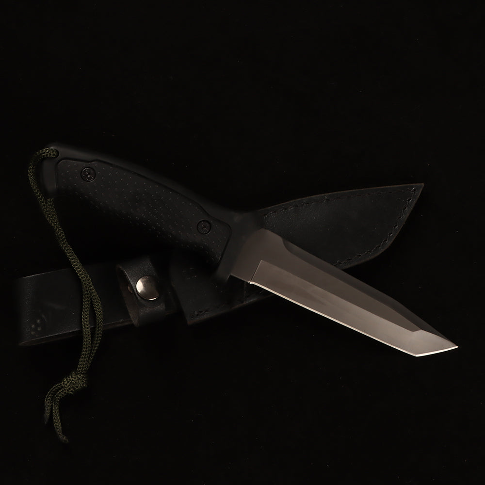 straight fixed knife Flat A08-1 Survival Hiking Camping Hunting Army Gear sword （Second-hand inventory collectible knives)