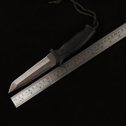 straight fixed knife Flat A08-1 Survival Hiking Camping Hunting Army Gear sword （Second-hand inventory collectible knives)