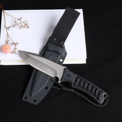 tactical hunting survival military navy army fixed blade D2 Steel knife kni35
