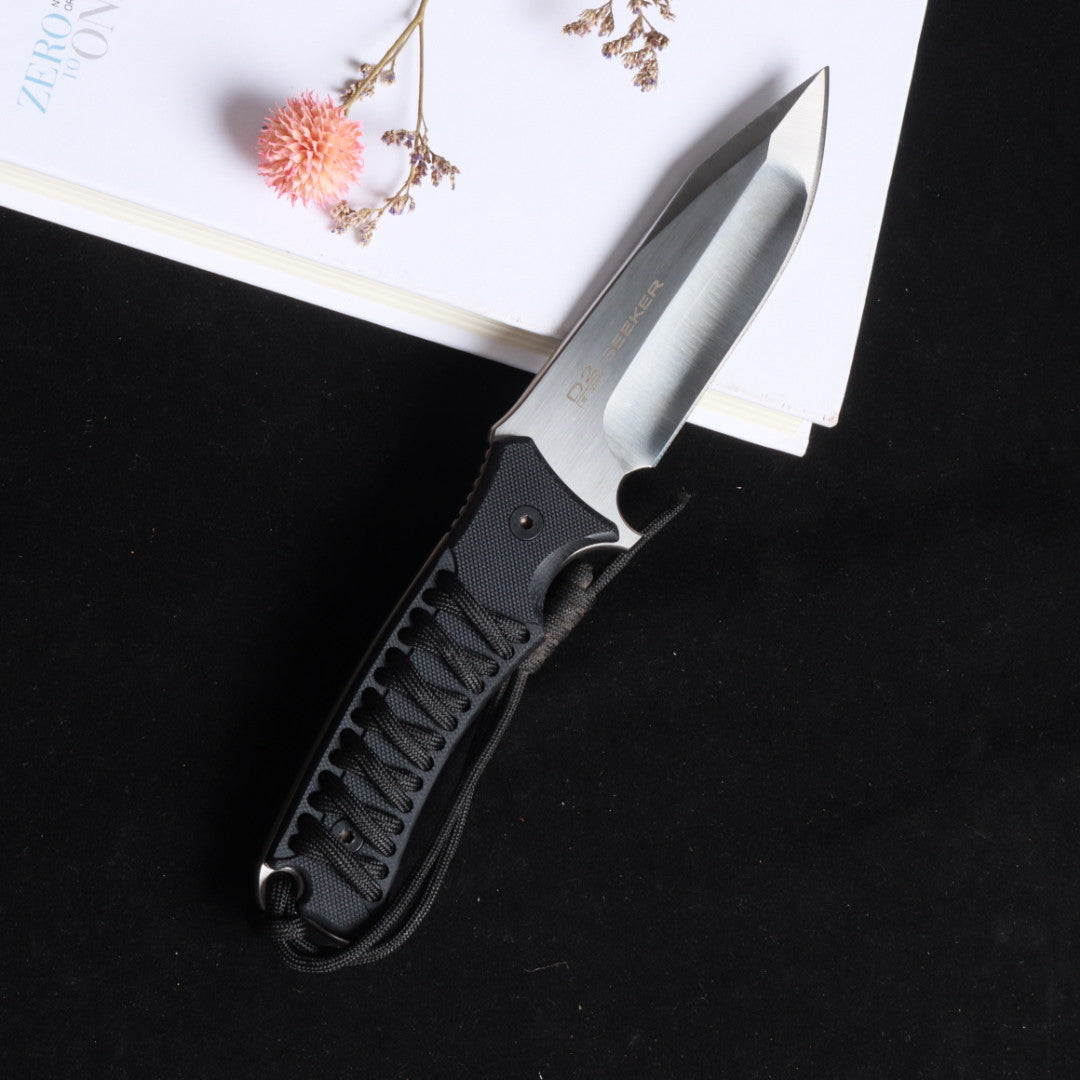 tactical hunting survival military navy army fixed blade D2 Steel knife kni35