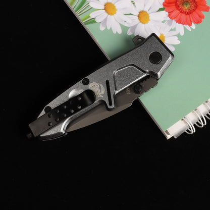 Folding Survival Knife Pocket knife 57HRC 440 tactical hunting survival Knives （Second-hand inventory collectible knives)