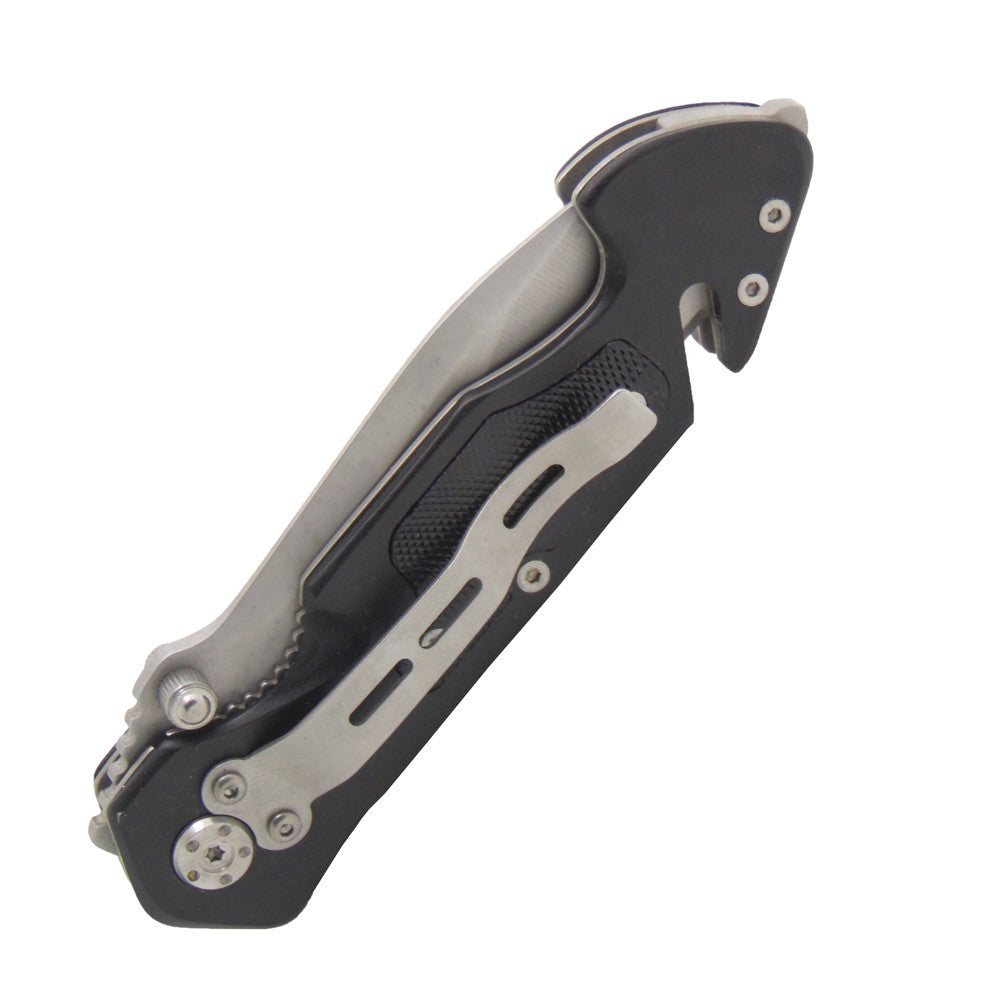 tactical hunting survival military pocket Folding knife with Secant blade（Second-hand inventory collectible knives)