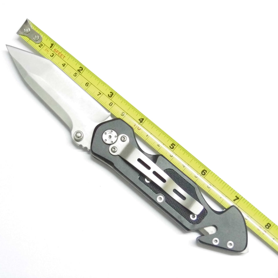 tactical hunting survival military pocket Folding knife with Secant blade（Second-hand inventory collectible knives)