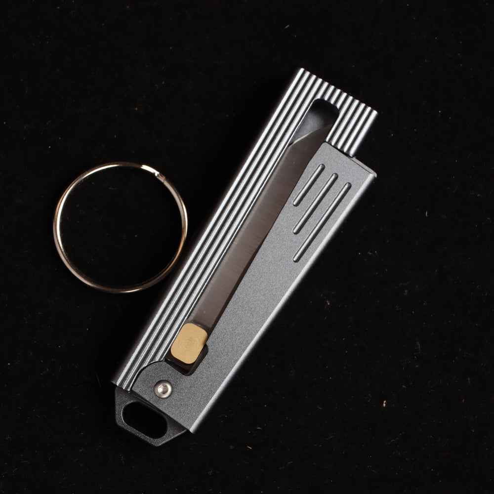 MASALONG D2 steel gravity knife, sharp mechanical knife, portable keychain, unboxing knife, self-defense kni271