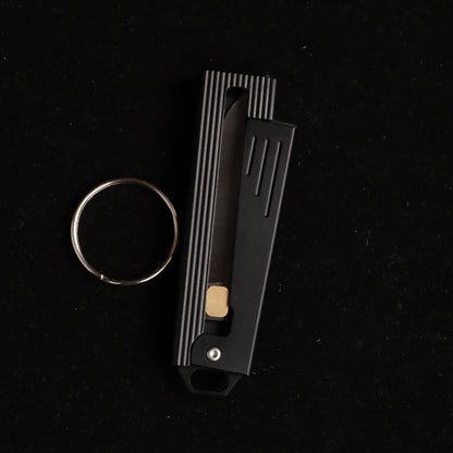 MASALONG D2 steel gravity knife, sharp mechanical knife, portable keychain, unboxing knife, self-defense kni271
