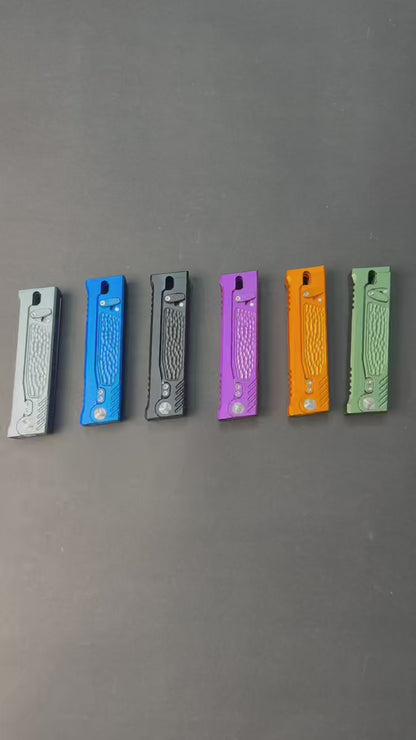 New product launch pre-sale,Masalong kni266 gravity knife, surface anodized aluminum alloy handle, 2-in-1, dual blade dual-use