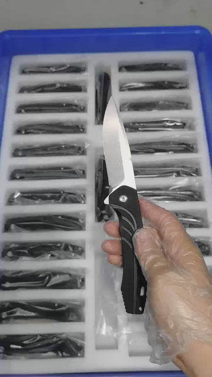 MASALONG kni288 Professional Outdoor Folding Tool - Durable D2 Steel knife Compact Gear for Hiking, Fishing and Camping