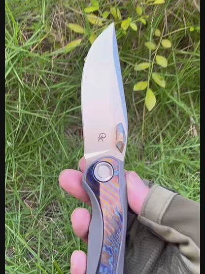 MASALONG M390 Titanium Folding Knife - Outdoor Camping EDC Utility KNI-FD-038