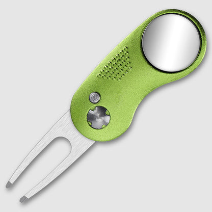 MASALONG Folding Golf Divot Tool - Spring-Assisted Lawn Repair Fork
