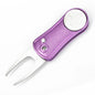 MASALONG Spring Folding Golf Divot Tool - Aluminum Alloy Green Repair