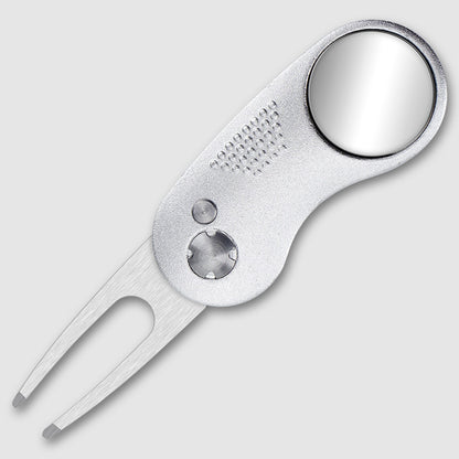 MASALONG Folding Golf Divot Tool - Spring-Assisted Lawn Repair Fork