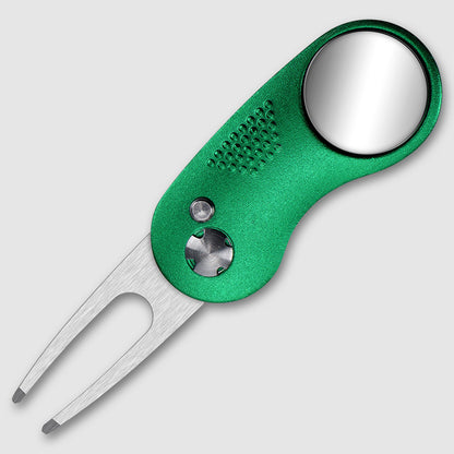 MASALONG Folding Golf Divot Tool - Spring-Assisted Lawn Repair Fork