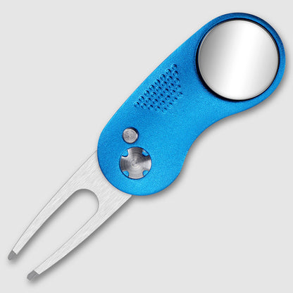 MASALONG Folding Golf Divot Tool - Spring-Assisted Lawn Repair Fork