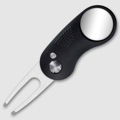 MASALONG Folding Golf Divot Tool - Spring-Assisted Lawn Repair Fork