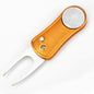 MASALONG Spring Folding Golf Divot Tool - Aluminum Alloy Green Repair
