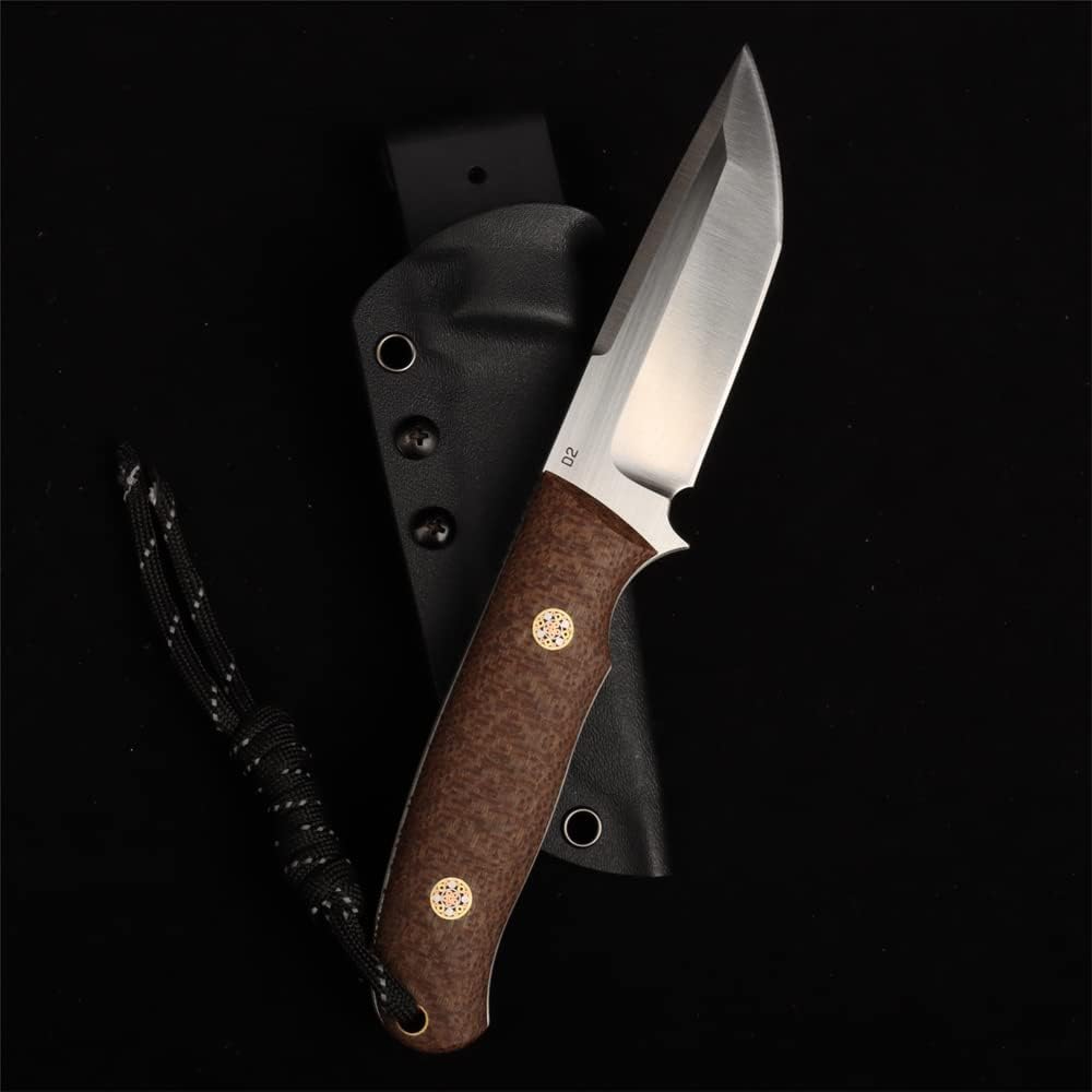Linen handle straight knife, stainless steel straight knife, multi-functional tactical knife, high hardness self-defense knife, camping knife sos-004