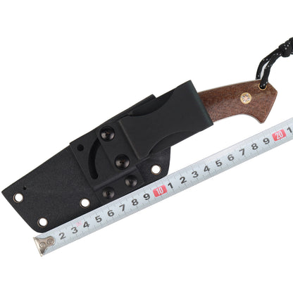 Linen handle straight knife, stainless steel straight knife, multi-functional tactical knife, high hardness self-defense knife, camping knife sos-004