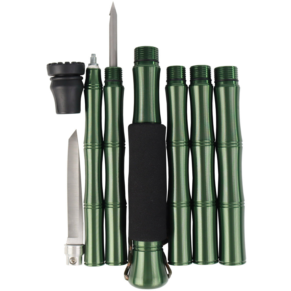 Aluminum alloy hiking stick, walking stick, outdoor hiking, folding, multifunctional, stretchable, lightweight stick Walking & Trekking Sticks