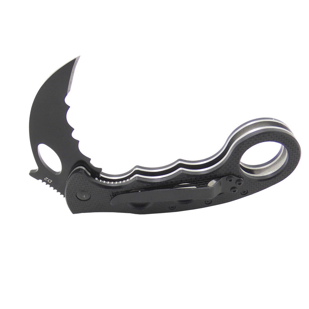 MASALONG Big White Shark Claw Folding Teeth Knife Kni95
