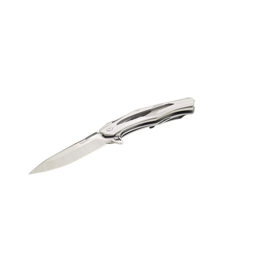 MASALONG Kni92 Stainless Steel Handle 7Cr14MoV Blade Pocket Folding Knife ball bearing Opening