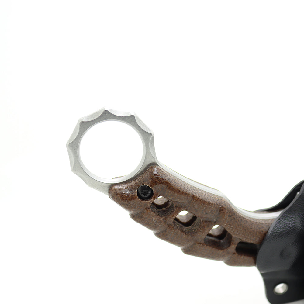 MASALONG Saucerman KNI185 Claw Knife Hollow Handle with kydex Sheath  karambit