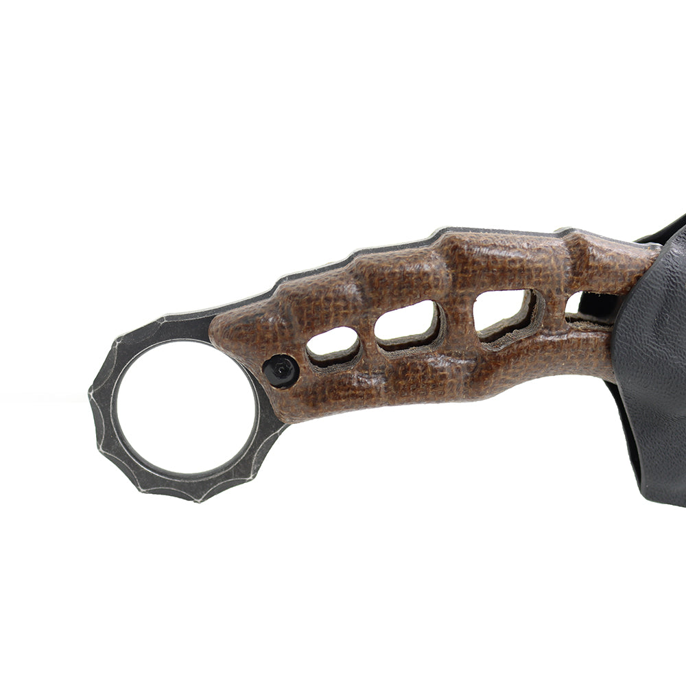 MASALONG Saucerman KNI185 Claw Knife Hollow Handle with kydex Sheath  karambit