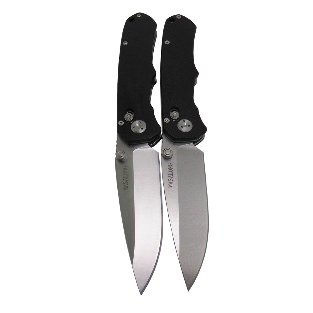 Cuchillo plegable MASALONG Kni179, cuchillos tácticos de supervivencia de alta calidad, cuchilla para caza y campamento