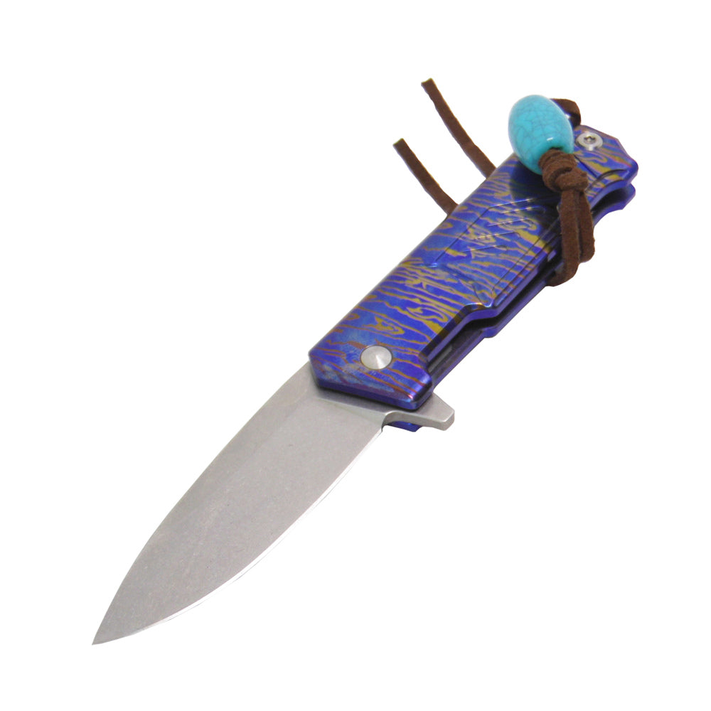MASALONG Kni183 High-end mini steel blue guard folding knife Tactical Survival Tools Outdoor Camping Hunting Knife