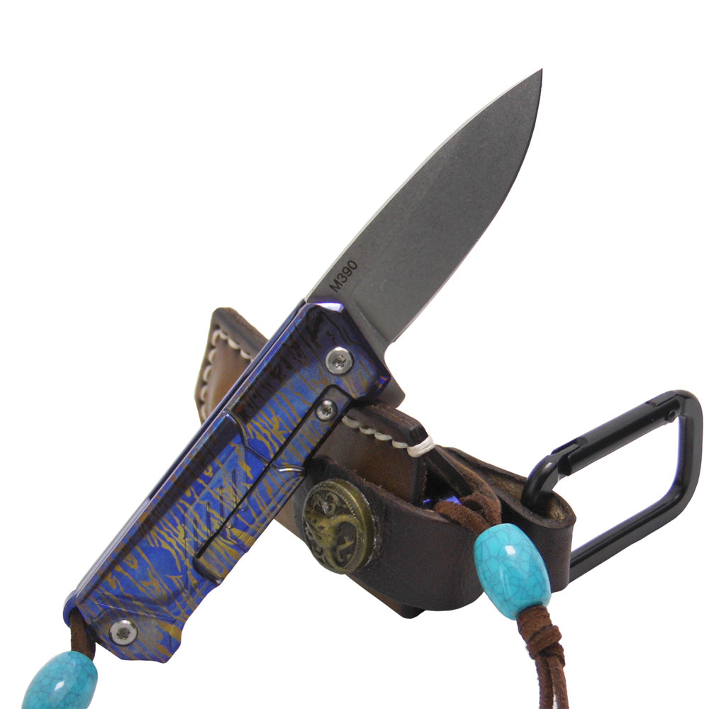 MASALONG Kni183 High-end mini steel blue guard folding knife Tactical Survival Tools Outdoor Camping Hunting Knife