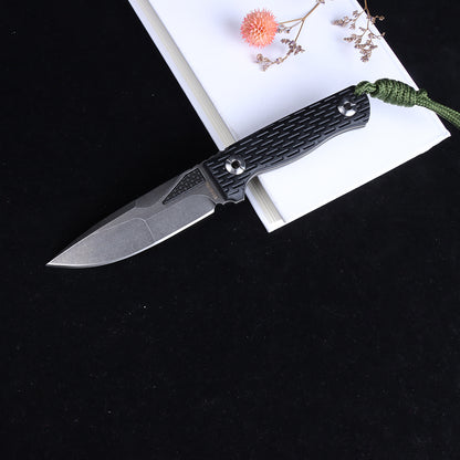 MASALONG kni244 Super Hard Tactical Outdoor Camping D2 facas de lâmina fixa de aço