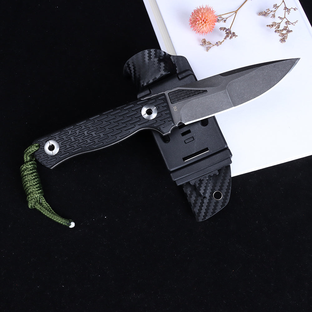 MASALONG kni244 Super Hard Tactical Outdoor Camping D2 steel fixed blade knives