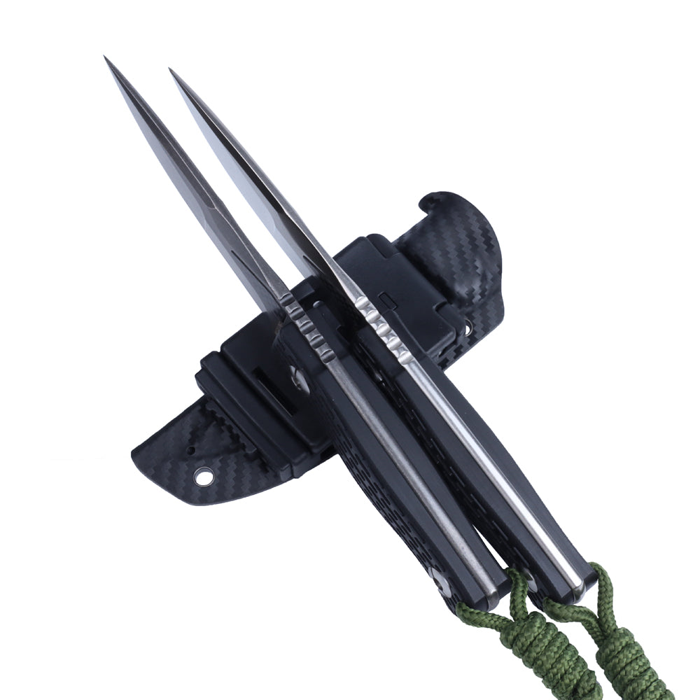 MASALONG kni244 Super Hard Tactical Outdoor Camping D2 facas de lâmina fixa de aço